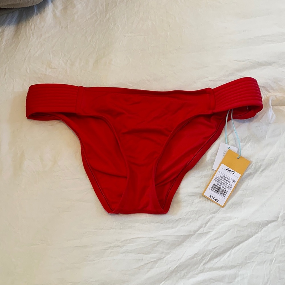 Red bikini bottom